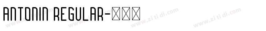antonin regular字体转换